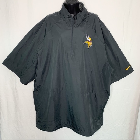 Minnesota Vikings Nike OnField 1/2 Zip Windbreaker - Picture 12 of 15